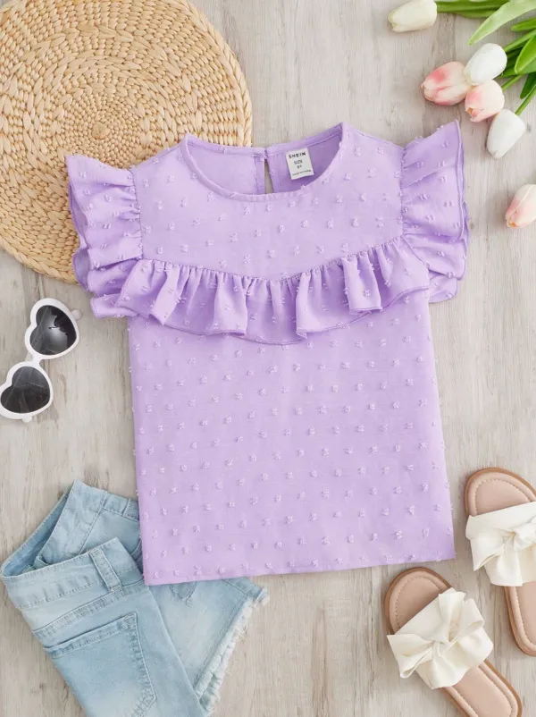 Purple_Solid_Casual_Tops_For_Girls