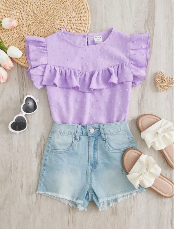 Purple_Solid_Casual_Tops_For_Girls