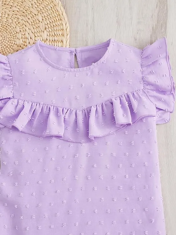Purple_Solid_Casual_Tops_For_Girls