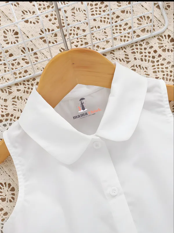 White_Solid_Casual_Tops_For_Girls