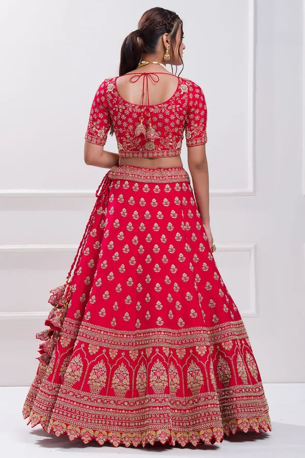 Red_aada_slub_embroidered_bridal_lehenga_choli.