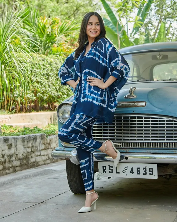 Dark_Blue_Printed??Top_Plazzo_And_Jecket_3_Piece_Co-Ord_Set_For_Women