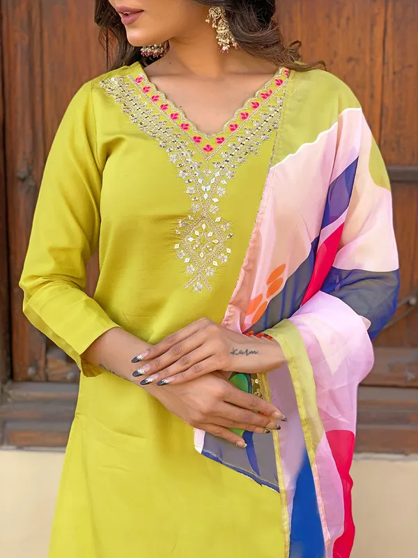 Light_Green_Women_Printed,_Embroidered_Ethnic_Dress_Kurta__For_Women