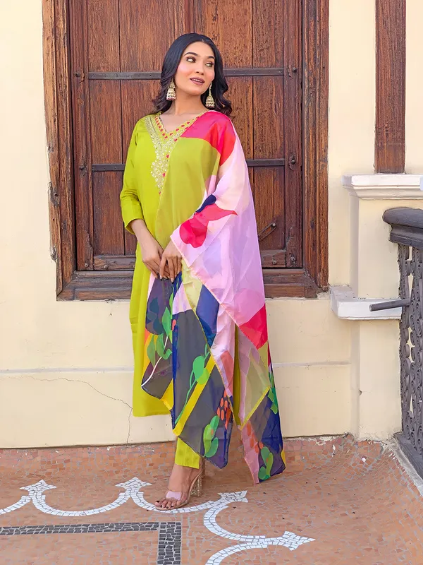 Light_Green_Women_Printed,_Embroidered_Ethnic_Dress_Kurta__For_Women