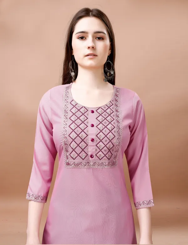 Pink__Cotton_Blend_Heavy_Embroidery_Kurta_With_Pant_And_Dupata_Set_For_Women