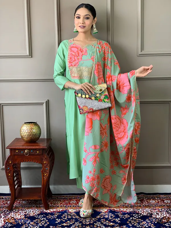 Light_Green_Women_Printed,_Embroidered_Ethnic_Dress_Kurta__For_Women