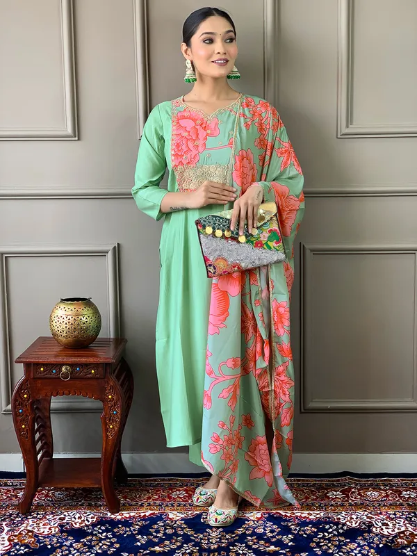Light_Green_Women_Printed,_Embroidered_Ethnic_Dress_Kurta__For_Women