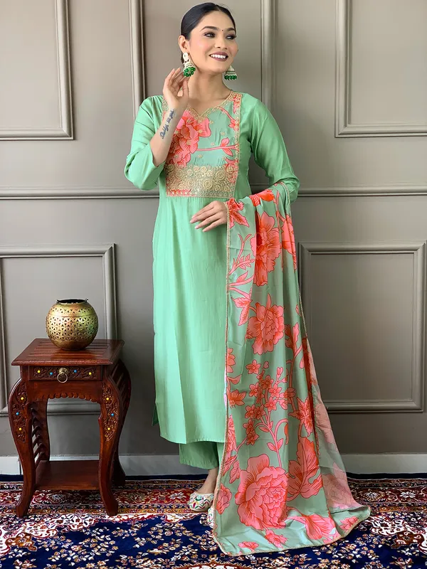 Light_Green_Women_Printed,_Embroidered_Ethnic_Dress_Kurta__For_Women