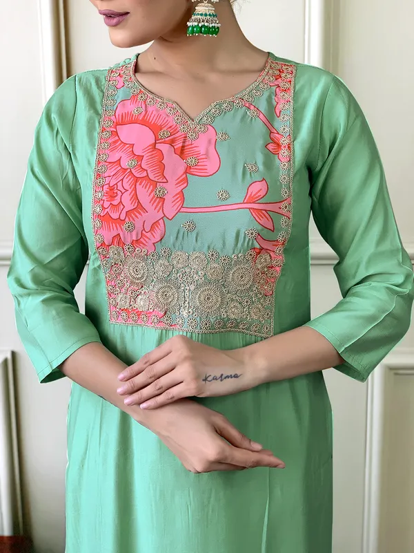 Light_Green_Women_Printed,_Embroidered_Ethnic_Dress_Kurta__For_Women