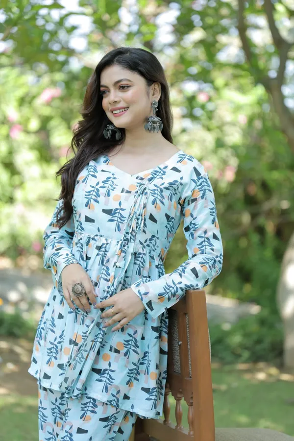 Sky_Blue_Urban_Chic_American_Top_And_Palazzo_Set_For_Women