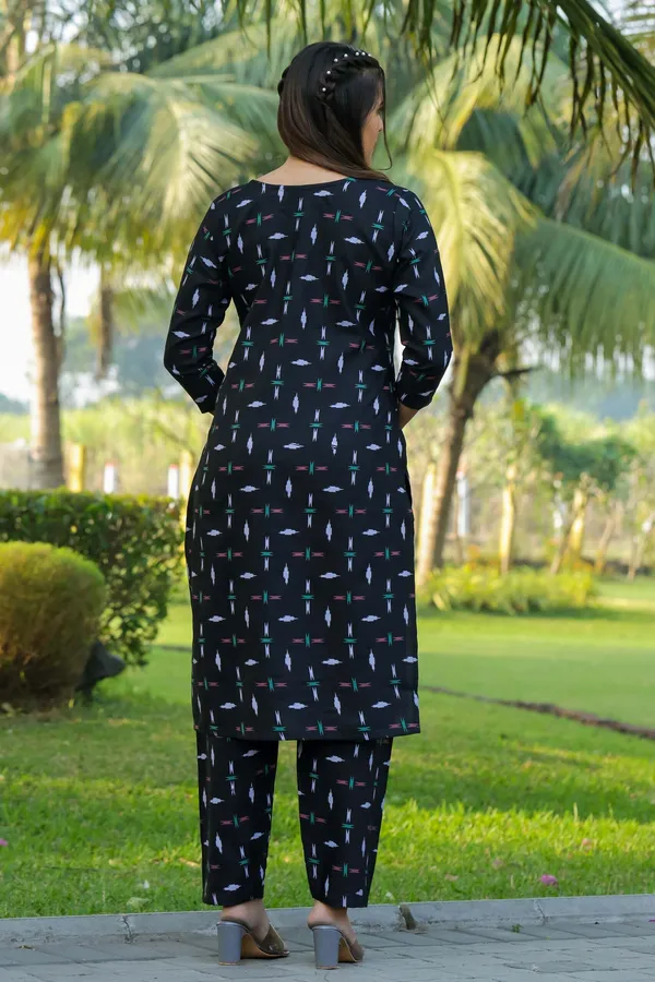 Black_Women_Printed_Ethnic_Dress_Kurta__For_Women