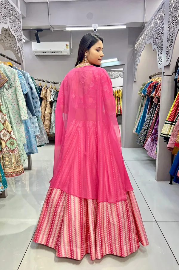 Pink_Stylish_Pink_Slub_Silk_Lehenga_Choli_With_Embroidery_And_Digital_Print_For_Women