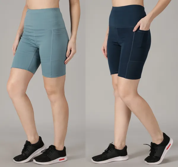 Pack_of_2_Grey_&_Blue_Polyester_Blend_Solid_Western_Sportswear_Tights_Shorts_For_Women