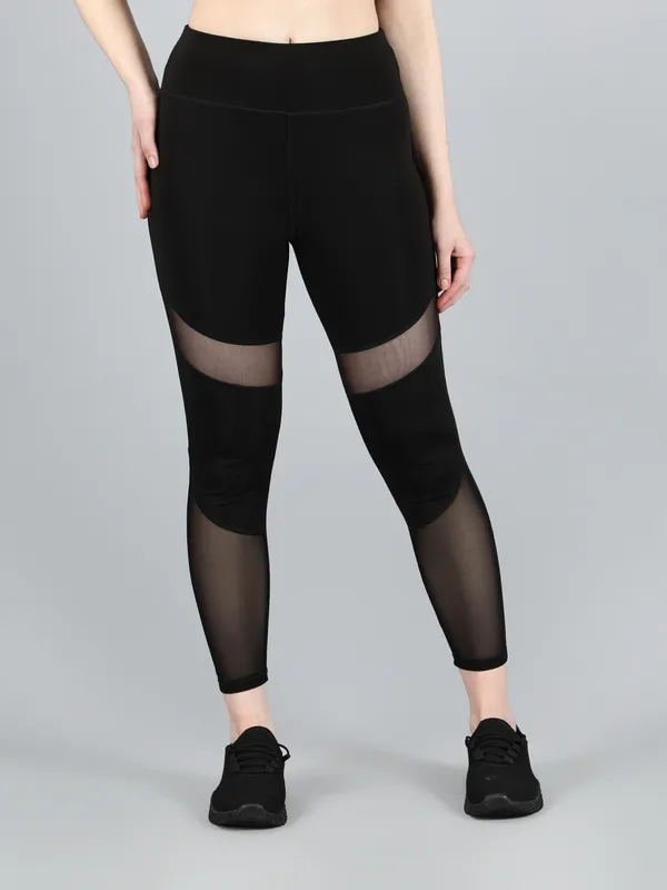 Black_Polyester_Blend_Solid_Ankle_Length_Tight_For_Women