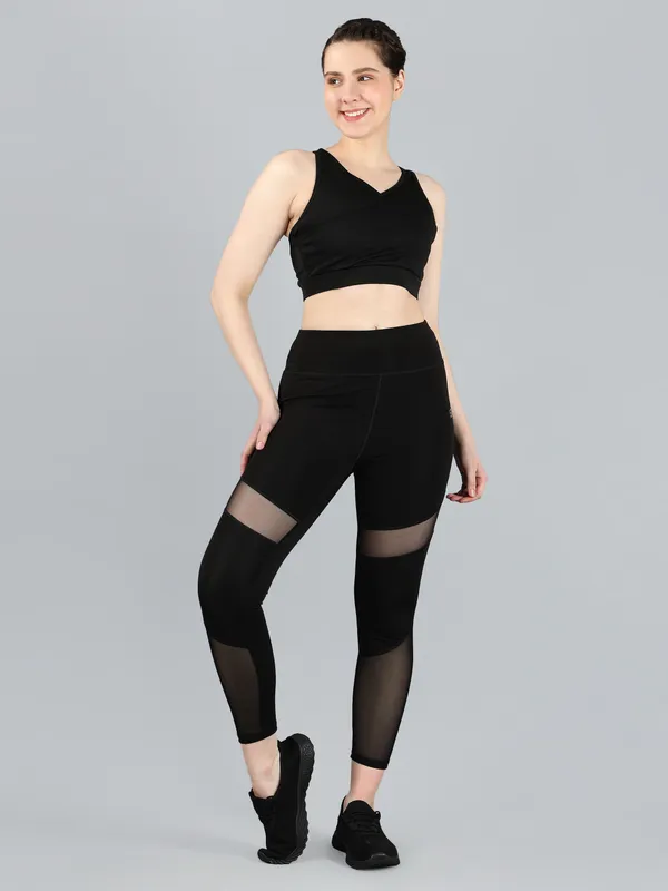 Black_Polyester_Blend_Solid_Ankle_Length_Tight_For_Women