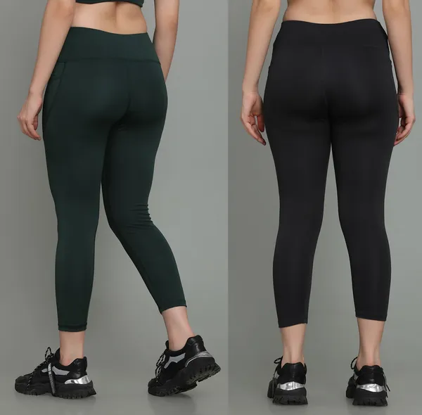 Pack_of_2_Dark_Green_&_Grey_Polyester_Solid_Western_Sportswear_Tights_For_Women
