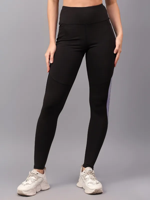 Black_Polyester_Blend_Solid_Western_Sportswear_Gym_Tights_For_Women