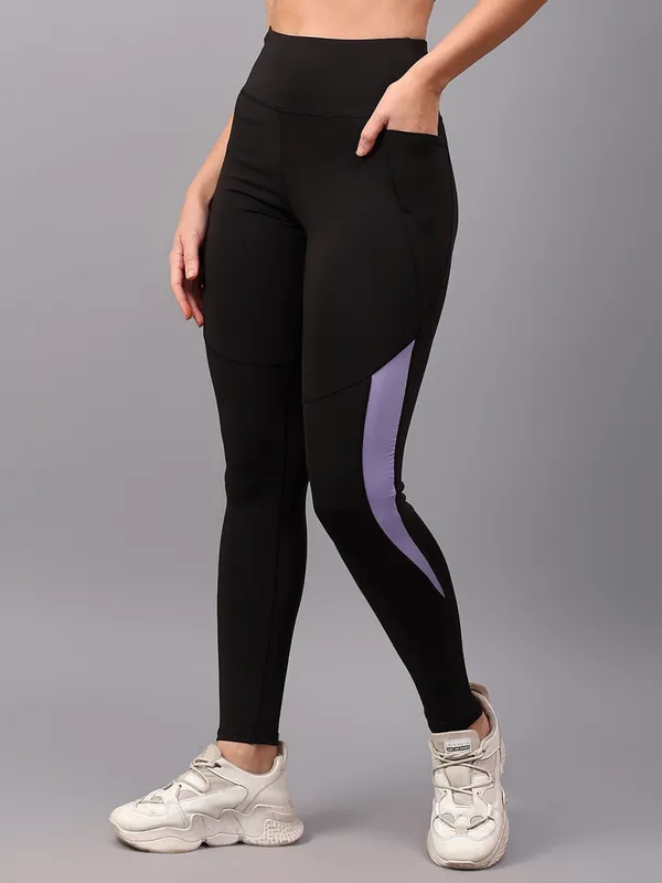 Black_Polyester_Blend_Solid_Western_Sportswear_Gym_Tights_For_Women