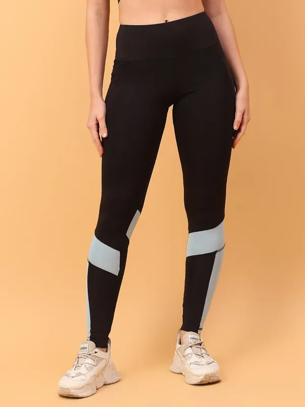 Black_Polyester_Blend_Color_Block_Western_Sportswear_Gym_Tights_For_Women