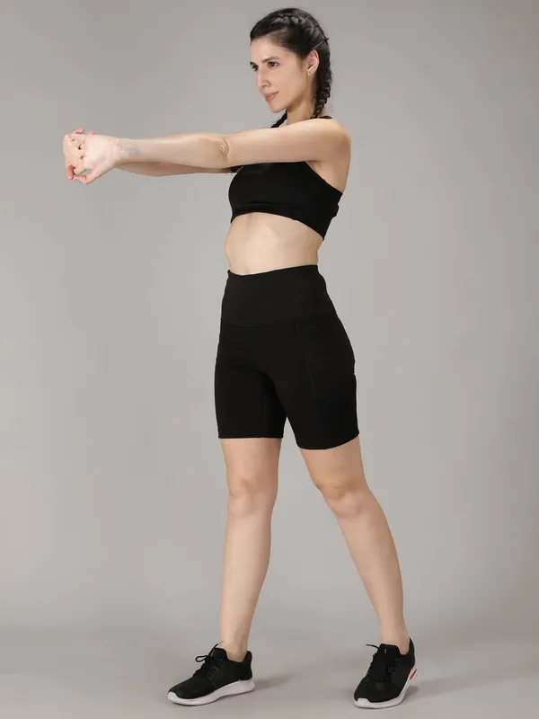 Black_Lycra_Blend_Solid_Western_Sportswear_Gym_Tights_Shorts_Shorts_For_Women
