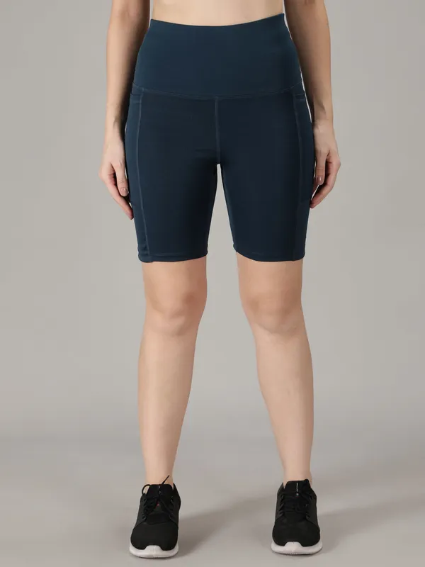Blue_Lycra_Blend_Solid_Western_Sportswear_Gym_Tights_Shorts_Shorts_For_Women