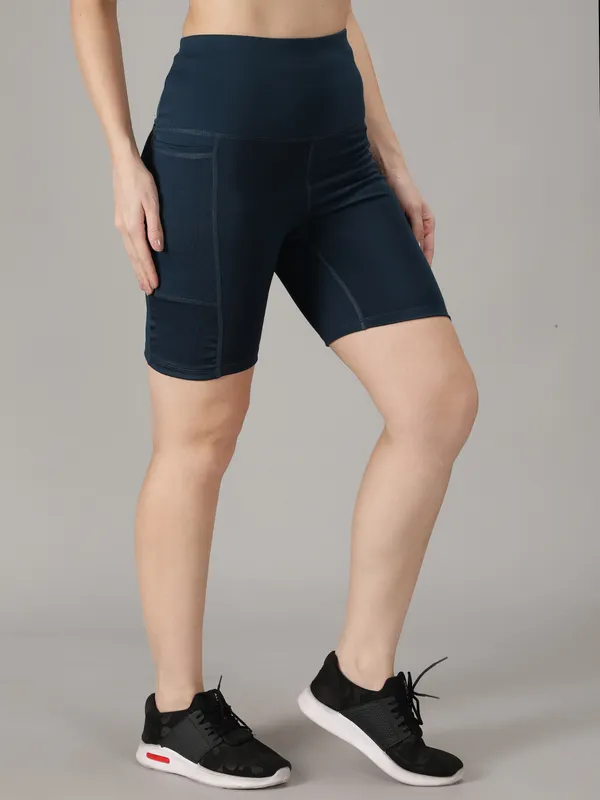 Blue_Lycra_Blend_Solid_Western_Sportswear_Gym_Tights_Shorts_Shorts_For_Women