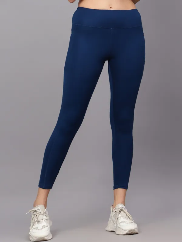 Blue_Polyester_Solid_Ankle_Length_Tight_For_Women