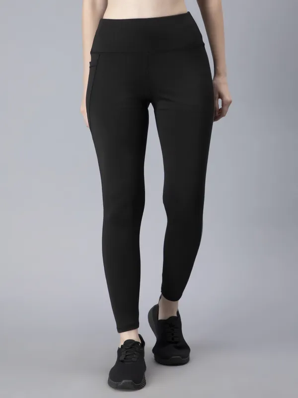 Black_Polyester_Blend_Solid_Western_Sportswear_Tights_For_Women