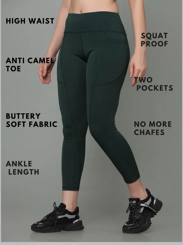 Dark_Green_Polyester_Solid_Ankle_Length_Tight_For_Women