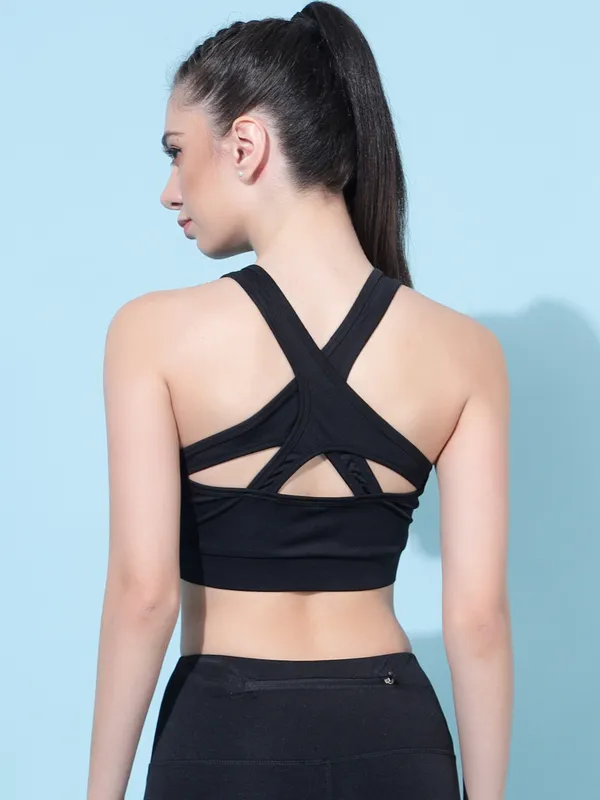 Black_Polyester_Solid_Sports_Lightly_Padded_Bra_For_Women
