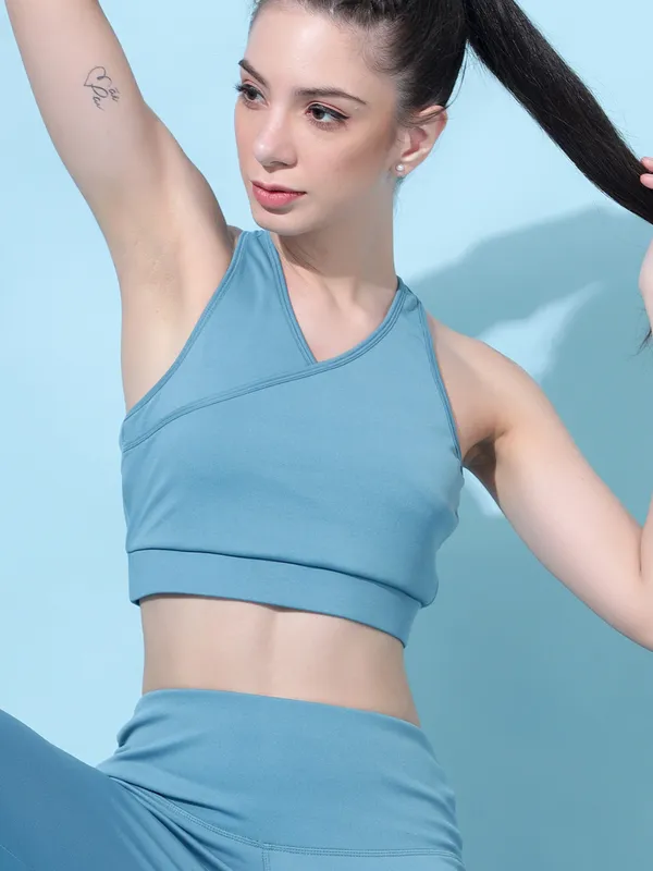 Light_Blue_Polyester_Solid_Sports_Lightly_Padded_Bra_For_Women