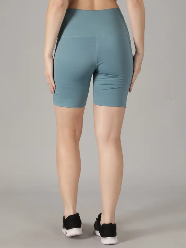 Light_Blue_Lycra_Blend_Solid_Western_Sportswear_Gym_Tights_Shorts_For_Women