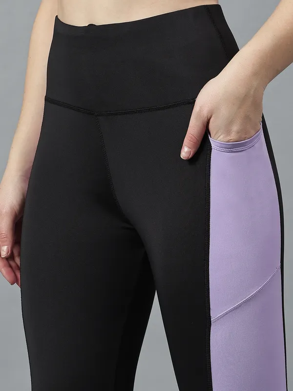 Black_Polyester_Blend_Color_Block_Western_Sportswear_Gym_Tights_For_Women