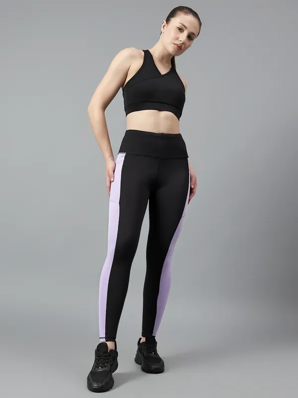 Black_Polyester_Blend_Color_Block_Western_Sportswear_Gym_Tights_For_Women