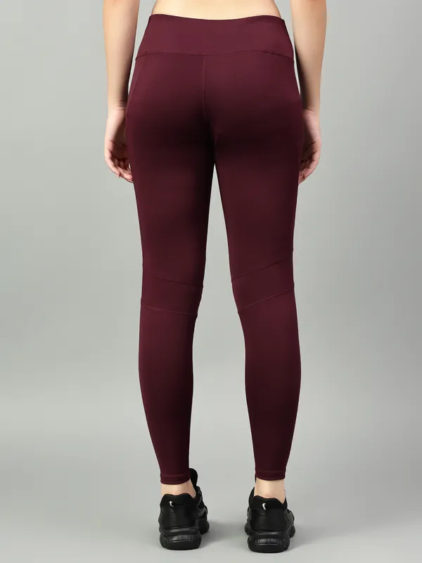 Maroon_Polyester_Blend_Solid_Western_Sportswear_Gym_Tights_For_Women
