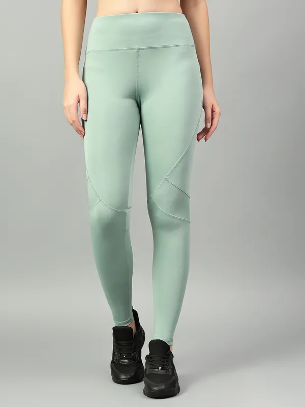 Light_Green_Polyester_Blend_Solid_Western_Sportswear_Gym_Tights_For_Women
