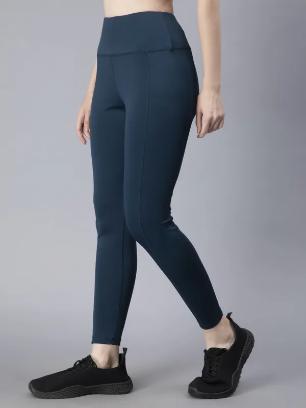 Blue_Polyester_Blend_Solid_Western_Sportswear_Tights_For_Women