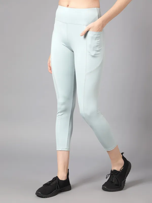 Light_Green_Polyester_Blend_Solid_Western_Sportswear_Gym_Tights_For_Women