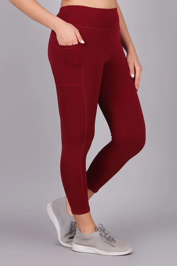 Pack_of_2_Maroon_Polyester_Blend_Solid_Western_Sportswear_Tights_For_Women