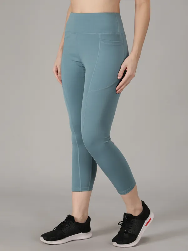Light_Blue_Polyester_Solid_Ankle_Length_Tight_For_Women