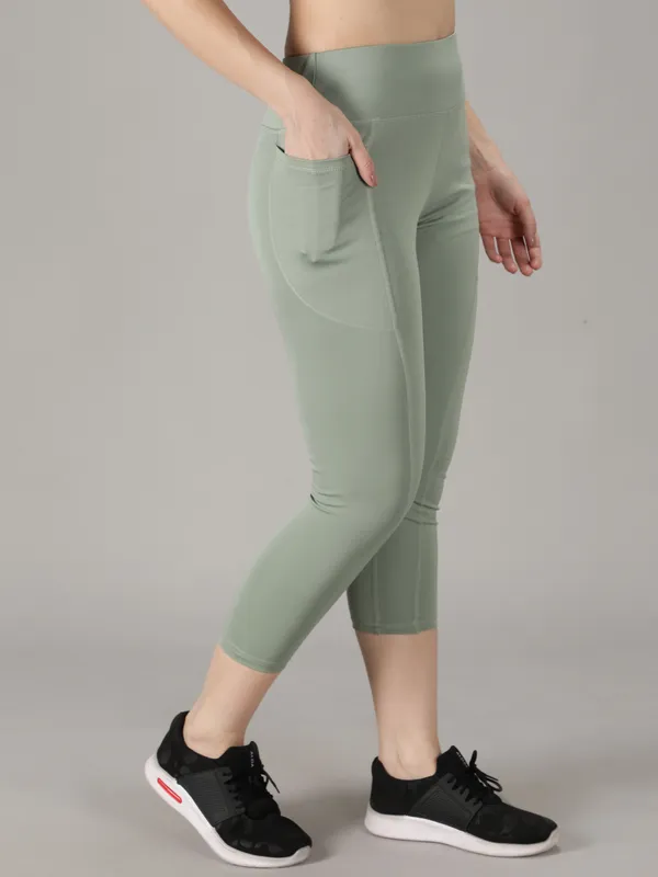 Light_Green_Polyester_Solid_Ankle_Length_Tight_For_Women