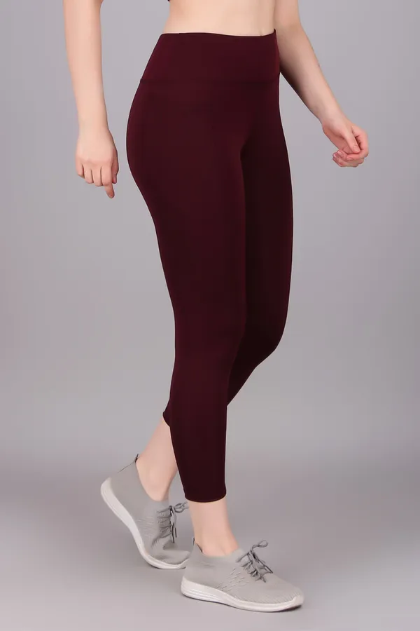 Maroon_Polyester_Solid_Ankle_Length_Tight_For_Women
