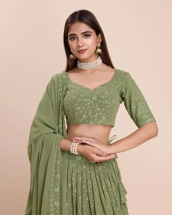 Light_Green_color_Sequence_&_Embroidery_work_Designer_Lehenga_Choli.