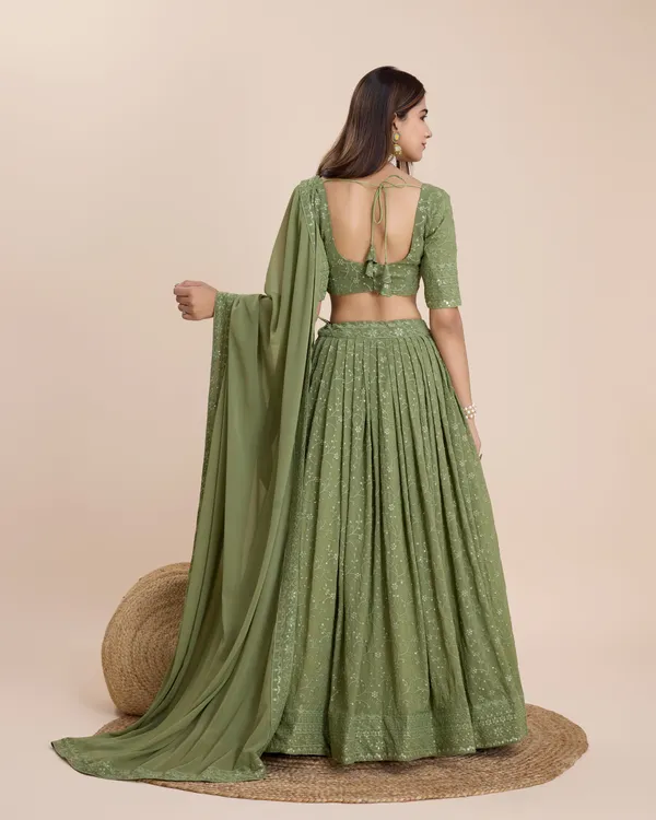 Light_Green_color_Sequence_&_Embroidery_work_Designer_Lehenga_Choli.