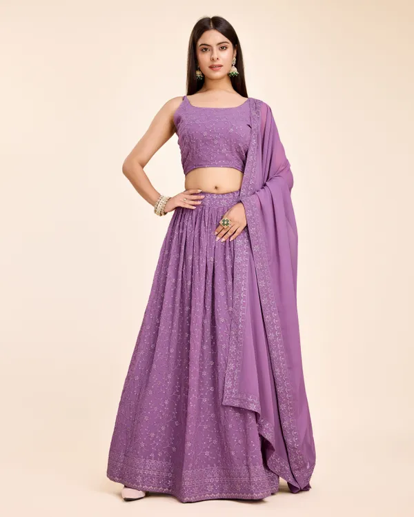 Light_Purple_color_Sequence_&_Embroidery_work_Designer_Lehenga_Choli.