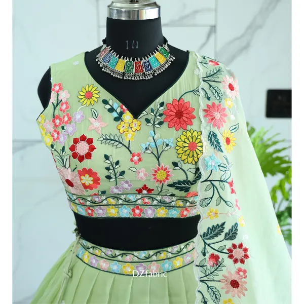 Pastel_Green_color_Sequence_Embroidery_work_Designer_Lehenga_Choli.