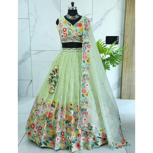 Pastel_Green_color_Sequence_Embroidery_work_Designer_Lehenga_Choli.