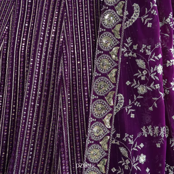 Purple_Color_Sequence_Thread_Work_Designer_Lehenga_Choli.