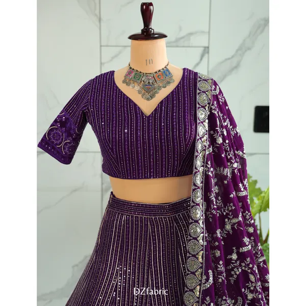 Purple_Color_Sequence_Thread_Work_Designer_Lehenga_Choli.