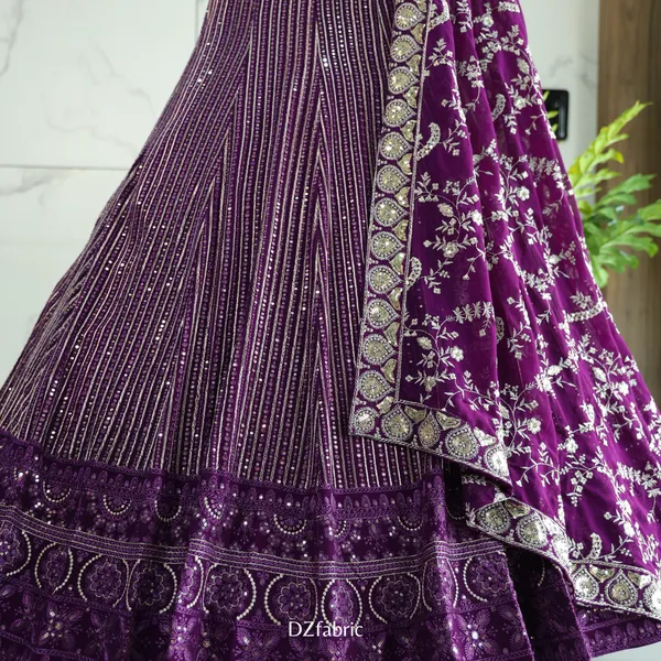 Purple_Color_Sequence_Thread_Work_Designer_Lehenga_Choli.